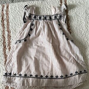 GAP Pink and Black Striped Dress